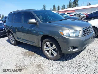 2009 Toyota Highlander Sport with VIN JTEES43A692121575, listed as a IAAI auction lot 42019383 with 171,076 mi miles. Bid and sale history available at carsss.com. Image 1.