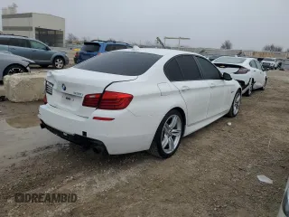 2016 BMW 5 Series 535i with VIN WBA5B1C59GG553564, listed as a Copart auction lot 81048354 with 94,959 mi miles and Salvage Title. Bid and sale history available at DreamBid. Image 3.