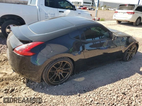 2017 Nissan 370Z with VIN JN1AZ4EH8HM952185, listed as a Copart auction lot 49923725 with 45,058 mi miles and Salvage title. Bid and sale history available at DreamBid. Image 3.