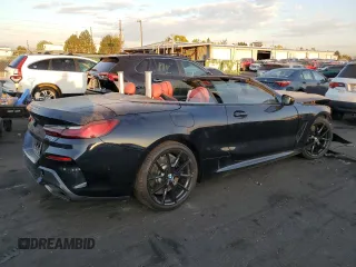 2023 BMW 8 Series 840i with VIN WBADZ4C05PCM43258, listed as a Copart auction lot 76588524 with Not provided miles and Salvage title. Bid and sale history available at DreamBid. Image 3.