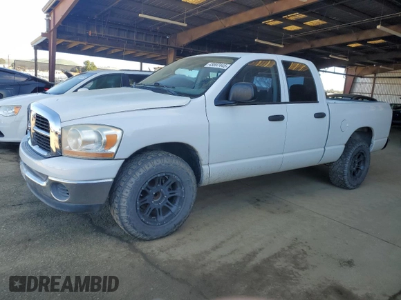 2006 Dodge 1500 SLT with VIN 1D7HA18N16J124955, listed as a Copart auction lot 45597445 with 237,004 mi miles and Clean Title. Bid and sale history available at carsss.com. Image 1.