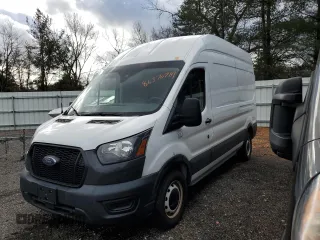 2021 Ford Transit Cargo with VIN 1FTBR1X81MKA08425, listed as a Copart auction lot 46747235 with 84,318 mi miles and Salvage Title. Bid and sale history available at DreamBid. Image 2.