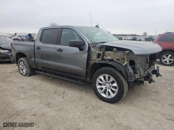 2021 Chevrolet Silverado 1500 Custom with VIN 3GCPWBEK5MG417957, listed as a Copart auction lot 46458125 with 84,601 mi miles and Salvage Title. Bid and sale history available at carsss.com. Image 4.