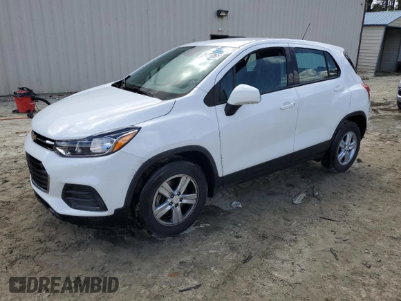 2021 Chevrolet Trax LS with VIN KL7CJKSM0MB368949, listed as a Copart auction lot 53343175 with 54,581 mi miles and Clean Title. Bid and sale history available at carsss.com. Image 1.