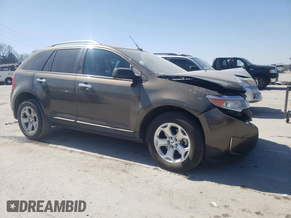 2011 Ford Edge SEL with VIN 2FMDK3JC0BBB37250, listed as a Copart auction lot 48635685 with 117,693 mi miles and Salvage Title. Bid and sale history available at carsss.com. Image 4.