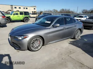 2017 Alfa Romeo Giulia Ti with VIN ZARFAECN3H7556176, listed as a Copart auction lot 48371125 with 47,520 mi miles and Salvage Title. Bid and sale history available at carsss.com. Image 1.