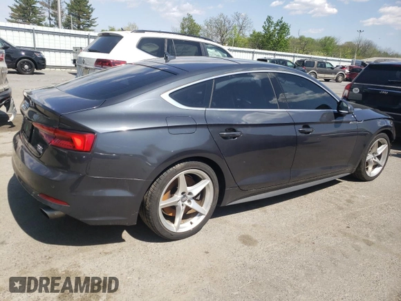 2018 Audi A5 Sportback Premium Plus with VIN WAUENCF56JA007314, listed as a Copart auction lot 47826323 with 35,571 mi miles. Bid and sale history available at carsss.com. Image 3.