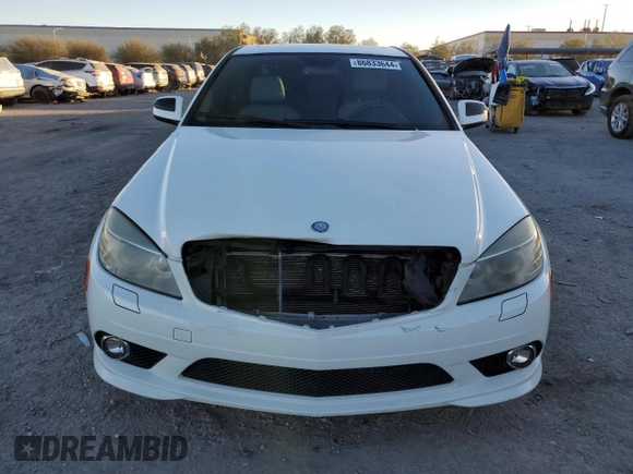 2009 Mercedes-Benz C 350 Sport with VIN WDDGF56X89R059164, listed as a Copart auction lot 86833644 with 142,298 mi miles and Salvage title. Bid and sale history available at DreamBid. Image 5.