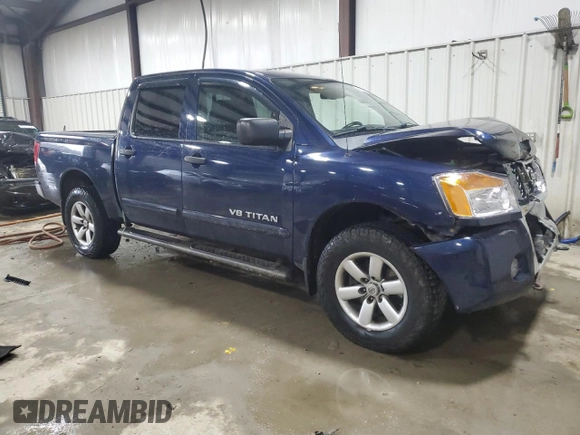 2012 Nissan Titan S with VIN 1N6AA0EC8CN322684, listed as a Copart auction lot 86419794 with 115,214 mi miles and Salvage Title. Bid and sale history available at DreamBid. Image 4.
