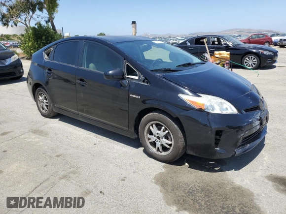 2014 Toyota Prius Four with VIN JTDKN3DU1E1754700, listed as a Copart auction lot 57333375 with Not Provided miles and Salvage Title. Bid and sale history available at DreamBid. Image 4.