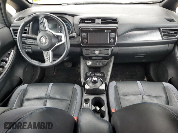 2019 Nissan LEAF SV with VIN 1N4AZ1CP1KC306883, listed as a Copart auction lot 58795165 with Not provided miles and Salvage title. Bid and sale history available at DreamBid. Image 8.