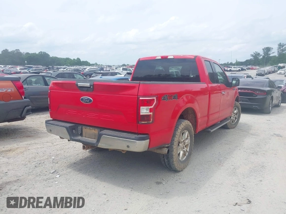 2018 Ford F-150 XL with VIN 1FTFX1E59JFB49943, listed as a IAAI auction lot 42291932 with 164,178 mi miles and . Bid and sale history available at DreamBid. Image 4.