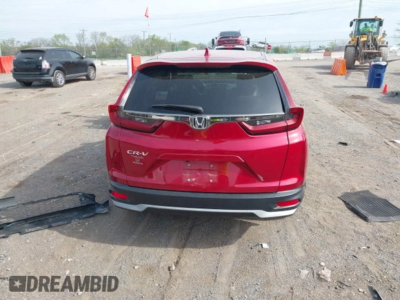 2022 Honda CR-V EX with VIN 7FARW1H58NE002751, listed as a IAAI auction lot 42008645 with 20,518 mi miles. Bid and sale history available at carsss.com. Image 16.