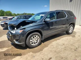 2019 Chevrolet Traverse LT Cloth with VIN 1GNERGKWXKJ240201, listed as a Copart auction lot 61781875 with 108,987 mi miles and Salvage title. Bid and sale history available at DreamBid. Image 1.
