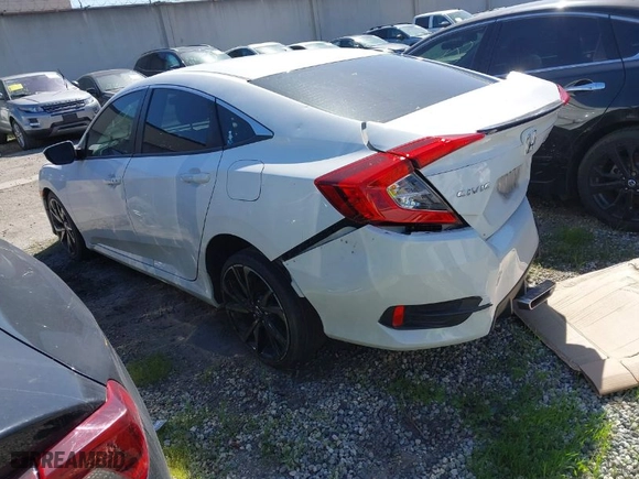 2019 Honda Civic Sedan Sport with VIN 2HGFC2F81KH517530, listed as a IAAI auction lot 41664460 with NaN miles. Bid and sale history available at carsss.com. Image 3.