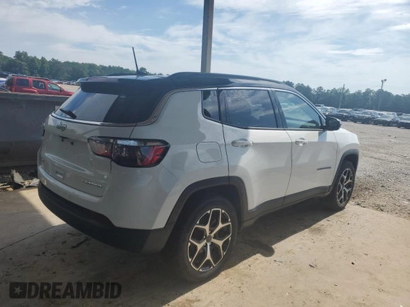 2025 Jeep Compass Limited with VIN 3C4NJDCN6ST511638, listed as a Copart auction lot 63121135 with 16,324 mi miles and Clean title. Bid and sale history available at DreamBid. Image 3.