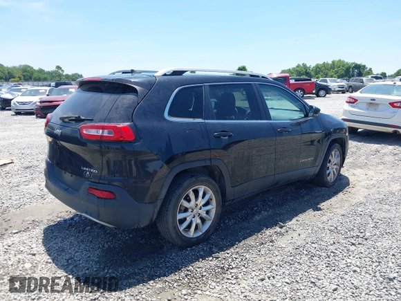 2016 Jeep Cherokee Limited with VIN 1C4PJLDB9GW320207, listed as a IAAI auction lot 42350707 with 90,936 mi miles and . Bid and sale history available at DreamBid. Image 4.