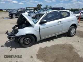 2007 Hyundai Accent GS with VIN KMHCM36C57U003947, listed as a Copart auction lot 66465253 with 0 mi miles and Salvage Title. Bid and sale history available at carsss.com. Image 1.