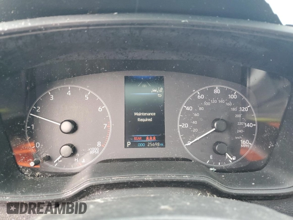 2023 Toyota Corolla LE with VIN 5YFB4MDE2PP024200, listed as a Copart auction lot 49831725 with 25,698 mi miles and Salvage Title. Bid and sale history available at DreamBid. Image 9.