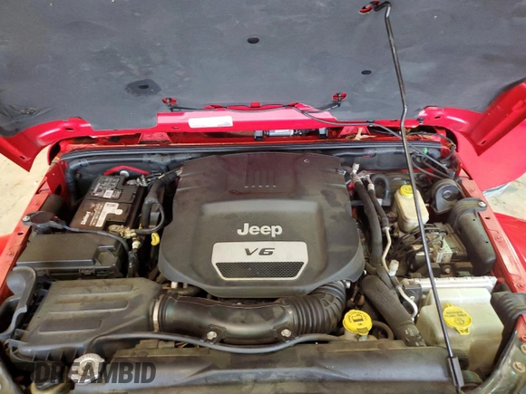 2016 Jeep Wrangler Unlimited Sahara z VIN 1C4BJWEG9GL219739, wystawiony jako Copart lot #59686315 z przebiegiem 59 242 mil mil oraz Szkoda całkowita • Salvage title. Historia ofert i sprzedaży dostępna na DreamBid. Obrazek 12.