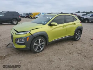 2019 Hyundai Kona Ultimate with VIN KM8K53A50KU274540, listed as a Copart auction lot 84344054 with 61,229 mi miles and Salvage Title. Bid and sale history available at carsss.com. Image 1.