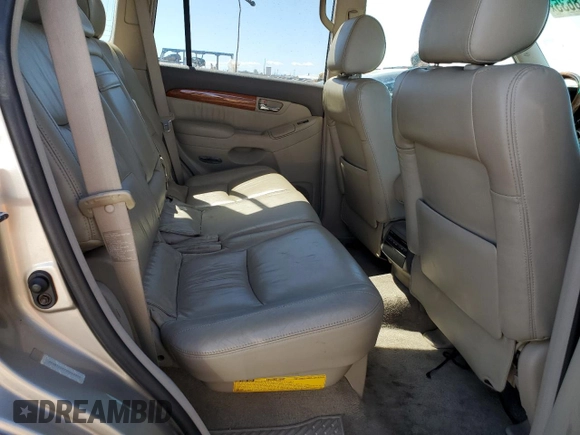 2003 Lexus GX 470 z VIN JTJBT20X730014455, wystawiony jako Copart lot #50578635 z przebiegiem 440 835 mil mil oraz Czysty tytuł • Clean title. Historia ofert i sprzedaży dostępna na DreamBid. Obrazek 11.