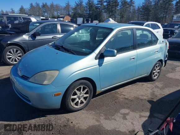 2002 Toyota Prius with VIN JT2BK18UX20049069, listed as a IAAI auction lot 41677053 with 1 mi miles. Bid and sale history available at carsss.com. Image 2.