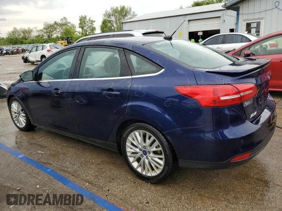 2017 Ford Focus Titanium with VIN 1FADP3J25HL291643, listed as a Copart auction lot 57657615 with 174,582 mi miles and Salvage title. Bid and sale history available at DreamBid. Image 2.