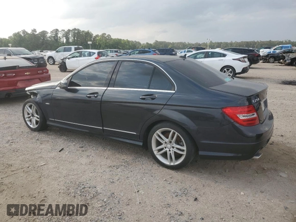 2012 Mercedes-Benz C-Class C 250 Sport with VIN WDDGF4HB5CR202574, listed as a Copart auction lot 54682525 with 95,049 mi miles and Salvage Title. Bid and sale history available at carsss.com. Image 2.