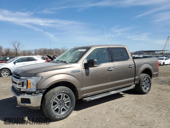 2018 Ford F-150 XL with VIN 1FTEW1EP0JKC78113, listed as a Copart auction lot 49214675 with 121,075 mi miles and Salvage Title. Bid and sale history available at carsss.com. Image 1.