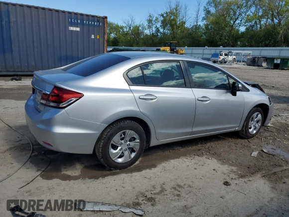 2015 Honda Civic LX z VIN 19XFB2F50FE040002, wystawiony jako Copart lot #57874295 z przebiegiem 174 697 mil mil oraz Czysty tytuł • Clean title. Historia ofert i sprzedaży dostępna na DreamBid. Obrazek 3.