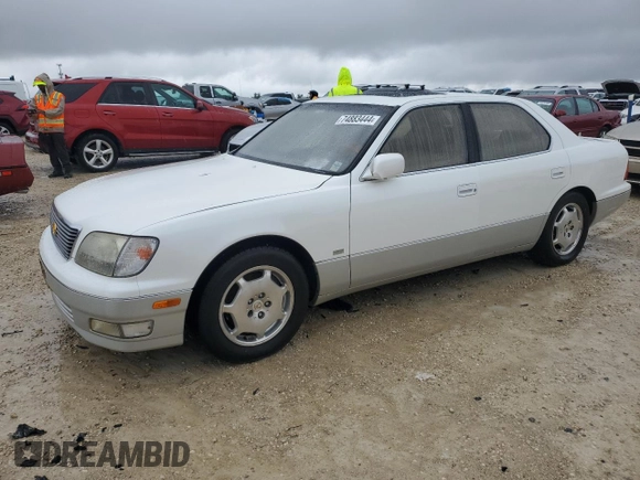 2000 Lexus LS 400 z VIN JT8BH28FXY0178613, wystawiony jako Copart lot #74883444 z przebiegiem Nie podano mil oraz Szkoda całkowita • Salvage title. Historia ofert i sprzedaży dostępna na DreamBid. Obrazek 1.