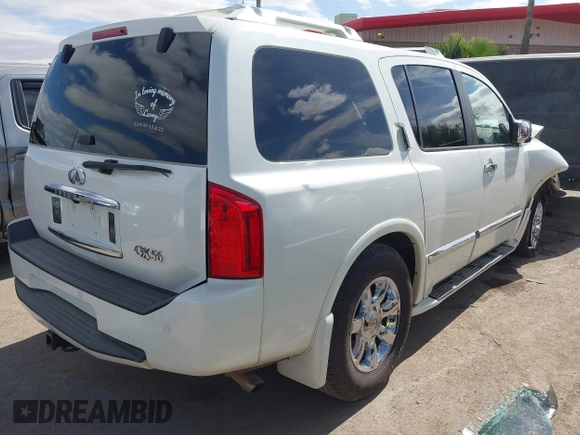 2006 Infiniti QX56 with VIN 5N3AA08C96N809110, listed as a IAAI auction lot 41559615 with 295,270 mi miles. Bid and sale history available at carsss.com. Image 4.