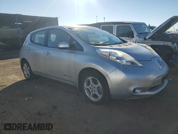 2013 Nissan LEAF SV with VIN 1N4AZ0CP5DC423640, listed as a Copart auction lot 80779174 with 106,221 mi miles and Salvage Title. Bid and sale history available at DreamBid. Image 4.
