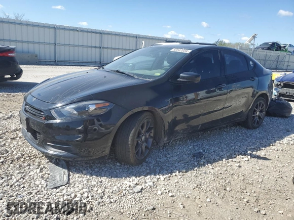 2016 Dodge Dart SE with VIN 1C3CDFAA8GD749843, listed as a Copart auction lot 50547034 with 206,693 mi miles and Salvage Title. Bid and sale history available at carsss.com. Image 1.