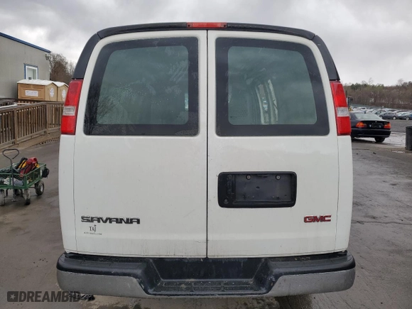 2017 GMC Savana Cargo Van with VIN 1GTW7AFF5H1143359, listed as a Copart auction lot 53189835 with 114,245 mi miles and Salvage Title. Bid and sale history available at carsss.com. Image 6.