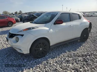 2014 Nissan Juke SV with VIN JN8AF5MV5ET365208, listed as a Copart auction lot 53095555 with 121,866 mi miles and Salvage title. Bid and sale history available at DreamBid. Image 1.
