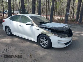 2016 Kia Optima LX with VIN KNAGT4L35G5088248, listed as a IAAI auction lot 41923519 with Not Provided miles. Bid and sale history available at carsss.com. Image 1.