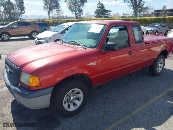 2005 Ford Ranger XL with VIN 1FTYR14U85PA06428, listed as a IAAI auction lot 41712486 with 125,067 mi miles. Bid and sale history available at carsss.com. Image 2.