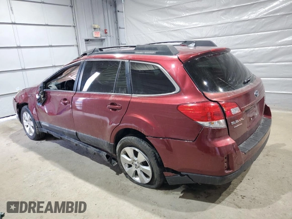 2011 Subaru Outback Limited Power Moon with VIN 4S4BRDLC9B2436716, listed as a Copart auction lot 50954425 with 113,434 mi miles and Salvage title. Bid and sale history available at DreamBid. Image 2.