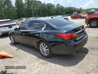 2014 Infiniti Q50 Premium with VIN JN1BV7AP2EM678198, listed as a Copart auction lot 61614325 with 163,943 mi miles and Salvage title. Bid and sale history available at DreamBid. Image 2.