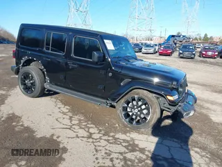 2024 Jeep Wrangler Sahara with VIN 1C4RJXP62RW126989, listed as a IAAI auction lot 41816525 with 11,241 mi miles and . Bid and sale history available at DreamBid. Image 1.