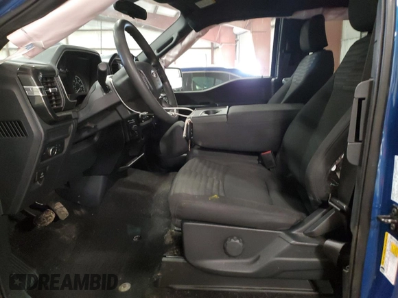 2022 Ford F-150 XL with VIN 1FTEX1EP0NKF25133, listed as a Copart auction lot 49824785 with 50,472 mi miles and Salvage title. Bid and sale history available at DreamBid. Image 7.