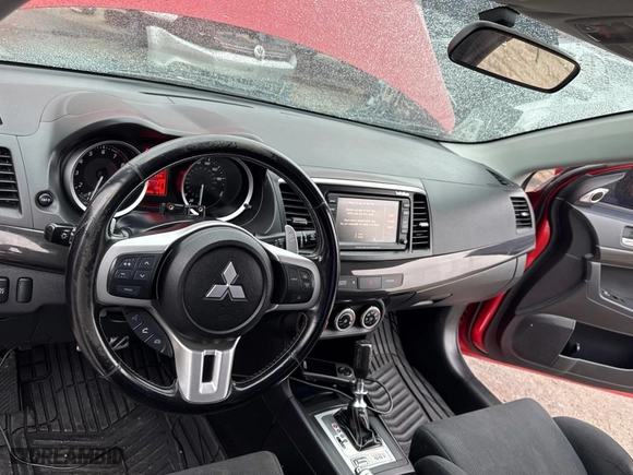 2008 Mitsubishi Lancer Evolution MR with VIN JA3AW56V78U051033, listed as a Copart auction lot 82855894 with 92,726 mi miles and Salvage Title. Bid and sale history available at carsss.com. Image 9.