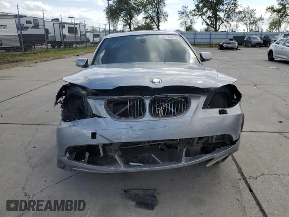 2006 BMW 5 Series 530xi with VIN WBANF73546CG68265, listed as a Copart auction lot 51184425 with 194,170 mi miles and Salvage Title. Bid and sale history available at DreamBid. Image 5.