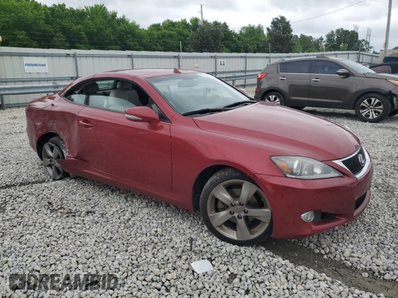 2011 Lexus IS 250 C z VIN JTHFF2C21B2520084, wystawiony jako Copart lot #55036975 z przebiegiem 67 646 mil mil oraz Szkoda całkowita • Salvage title. Historia ofert i sprzedaży dostępna na DreamBid. Obrazek 4.