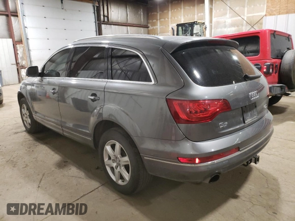 2015 Audi Q7 Premium Plus with VIN WA1LGAFEXFD028840, listed as a Copart auction lot 62537525 with 118,873 mi miles and Clean title. Bid and sale history available at DreamBid. Image 2.