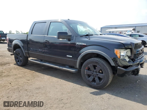 2011 Ford F-150 XLT with VIN 1FTFW1ET6BFC56273, listed as a Copart auction lot 60679755 with 136,912 mi miles and Salvage title. Bid and sale history available at DreamBid. Image 4.