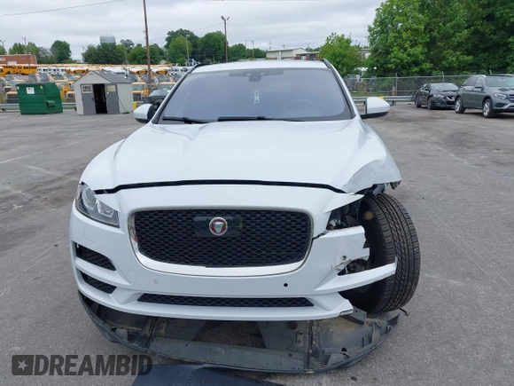 2019 Jaguar F-Pace 25t Prestige with VIN SADCK2GX3KA602396, listed as a IAAI auction lot 42377936 with 58,274 mi miles and . Bid and sale history available at DreamBid. Image 12.