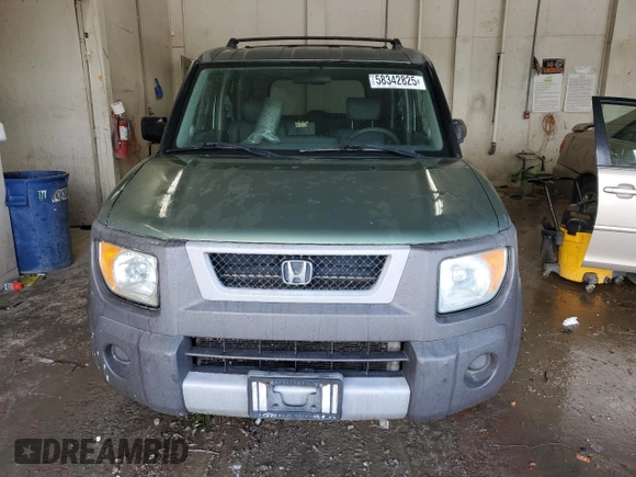 2004 Honda Element EX with VIN 5J6YH18624L012112, listed as a Copart auction lot 58342825 with 205,305 mi miles and Salvage title. Bid and sale history available at DreamBid. Image 5.
